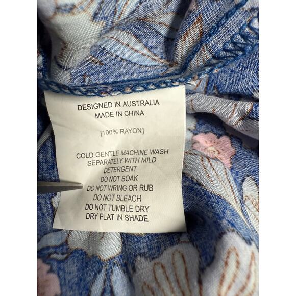 Abel the Label Anthropologie‎ Bluebell Floral Maxi Skirt Size MEDIUM - Picture 9 of 9